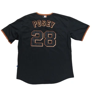 Camiseta de béisbol Buster Posey #28 de los Gigantes de San Francisco talla 52, majestuosa cosida. - Imagen 1 de 7