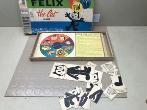 VINTAGE MILTON BRADLEY FELIX THE CAT BOARD GAME W/ BOX - Picture 1 of 8