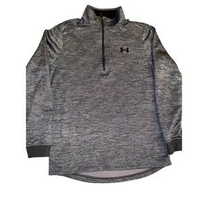 Top uomo Under Armour foderato in pile 1/4 zip Cold Gear vestibilità ampia, blu taglia S - Foto 1 di 8