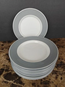 Set Of 8 Dansk Concerto Adagio Gray WY Bread And Butter Plates 7.25" Japan - Picture 1 of 6
