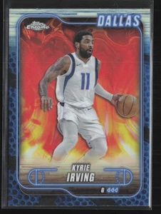 2024-25 Topps Chrome #117 Kyrie Irving Blue Basketball Refractor Mavericks - Picture 1 of 2