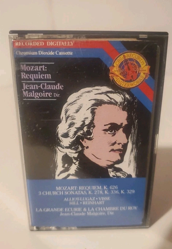 Jean Cluade Malgoire - Mozart Requiem Cassette *Tested* Three Church Sonatas - Image 1 of 4