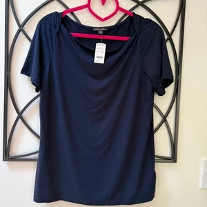 Brooks Brothers klassische marineblaue Damenbluse Small - Bild 1 von 5