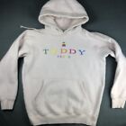 Teddy Fresh Hoodie Pink Size Medium Embroidered Logo Thick Pullover