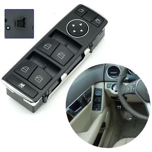 Interruptor de ventana Power Master para Mercedes Benz C350 C300 E350 GLK350 A2049055302 - Imagen 1 de 7