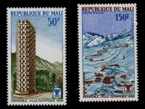 MALI SCOTT# C53-C54 MNH 10th WINTER OLYMPIC GAMES, GRENOBLE, FRANCE - Picture 1 of 1