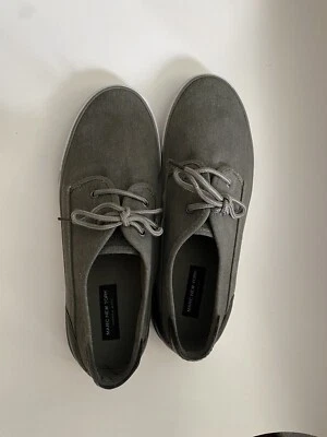 Marc New York By Andrew Marc Men’s Canvas Sneakers-Size 9.5 D LIGHT  GRAY CANVAS - Image 1 of 4