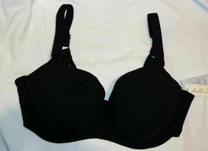 NWT Bella Materna Women's full cup seamless cup nursing bra 1361 BLACK 32G - Picture 1 of 2