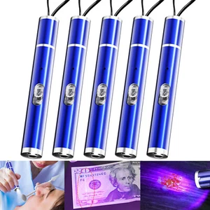 Rechargeable LED Flashlight Mini Medical Penlight Pocket White/Blue/Purple Lamp - Picture 1 of 16