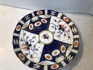 Antique Royal Crown Derby England Old Imari 10” Scalloped Plate - Picture 1 of 10