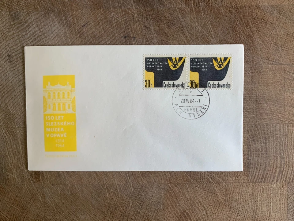 CHECOSLOVAQUIA 1964 FDC ESCUDO DE ARMAS SILESIO Foto 1 de 1