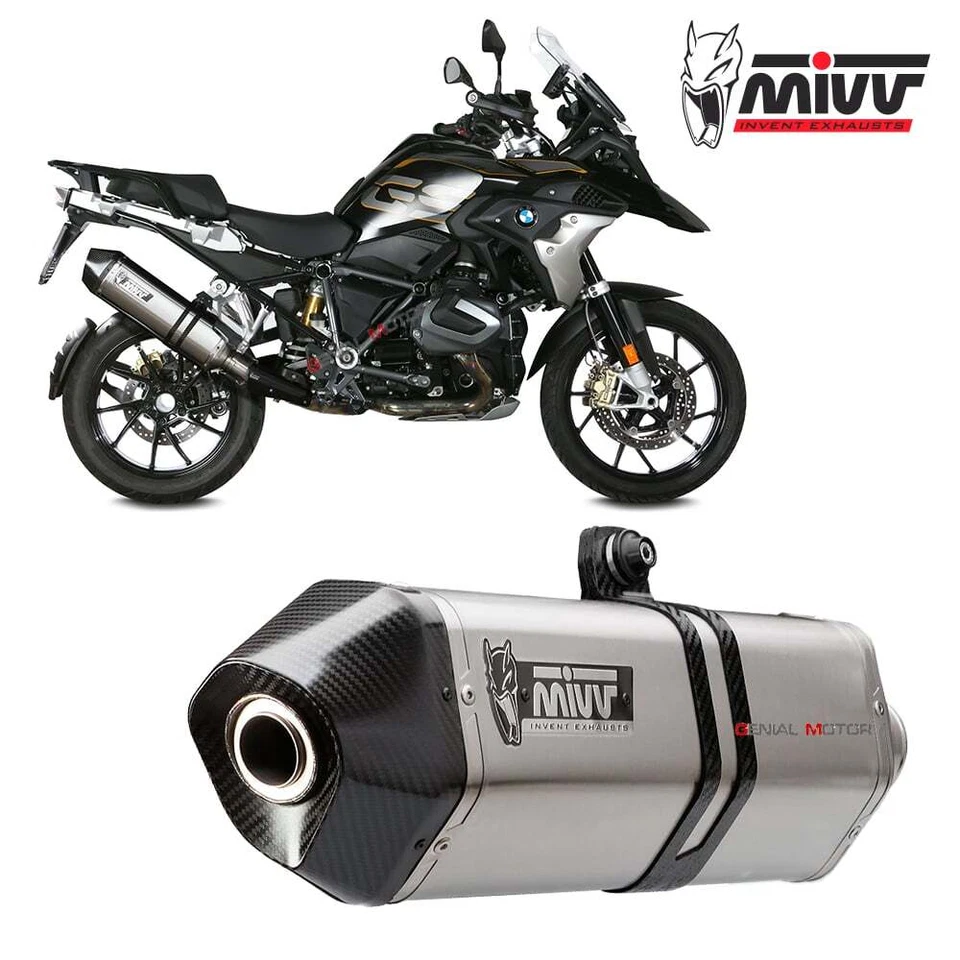 B.034.LRX - Silencieux Echappement Mivv SPEED EDGE Inox BMW R 1250 GS (18 )