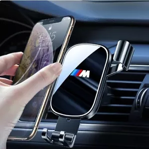Car Phone Holder Air Vent Mobile GPS Stand Smartphone Support For BMW M Emblem - Picture 1 of 9