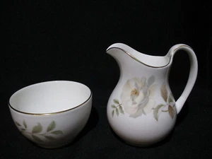 Royal Doulton Yorkshire Rose H5050 AD Cream & Sugar - Picture 1 of 1