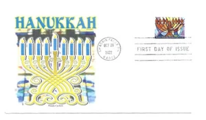 5739 Hanukkah 2022 Panda Cachets FDC - Imagen 1 de 1