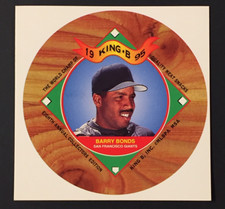 1995 King B Collector's Edition Discs #4 BARRY BONDS Square Uncut Proof card SP