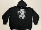  New I Love My Smokin Psychotic Paralegal Wife Graphick Black Hoodies Size 4XL 