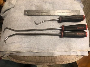 Snap On Tools Three Soft Grip Radiator Hose Picks Red & Black USA Made - Picture 1 of 3