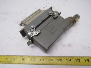 Harting HS12 24Pin 16A 380V Male Female Hinge Lock Cable Plug Ends no Gasket