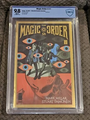 The Magic Order 2 #1 Chiarello Gold Foil 1:25 Ratio Image 2021 CBCS 9.8 Netflix - Image 1 of 3