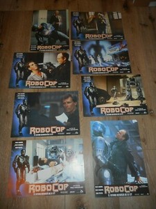 ROBOCOP - ORIGINAL SET OF8 SPANISH LOBBY CARDS - 1987 - PAUL VERHOEVEN