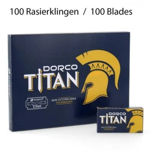 Dorco Titan Double Edge Rasierklingen Double Coatet Stainless 100 Stück