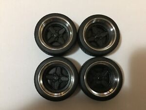 1/18 scale Modified Tuning REAL ALUMINIUM 15” FORD RS WHEELS in BLACK 