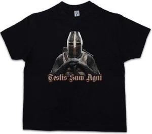 TEMPLAR II Kids Boys T-Shirt Cross Knight Ordo Crusade Crusader - Picture 1 of 1