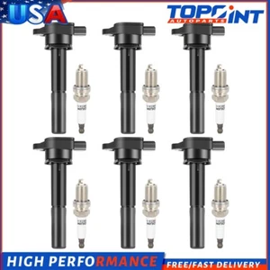 6 Ignition Coil & Spark Plug Kit For 2004-2008 Mitsubishi Endeavor 3.8L V6 - Picture 1 of 8