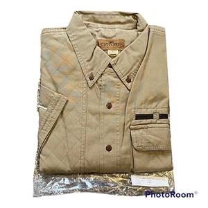 Lewis Creek NEW Khaki Shooting Shirt Short Sleeve NWT Size Large Sporting Clays - Picture 1 of 6