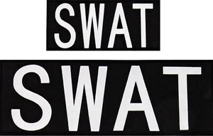 SWAT Hook Patch Removeable Patch for Officer Vests Jackets Bags (Small or Large) - Picture 1 of 4