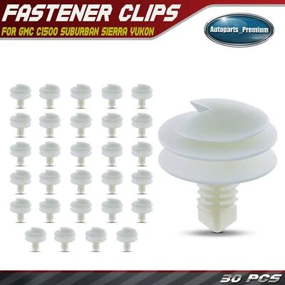 30 piezas clips de retención de panel de puerta de nailon de 7,94 mm triple cabezal para GMC Sierra Yukon Foto 1 de 4