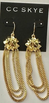 Brincos pendurados de gota CC Skye Goldie - Imagem 1 de 4