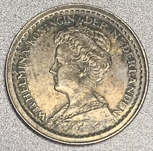 Netherlands 10 Cents 1912 XF-AU World Silver Coin Queen Wilhelmina I - SP836 - Picture 1 of 2