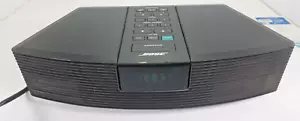 Bose Wave Radio AWR1-1W AM/FM Stereo Alarm Clock Black No Remote Tested - Picture 1 of 10