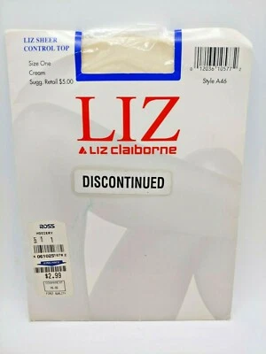 Трусики Liz Claiborne снятые с производства размер One кремовый контрольный верх V1 - Изображение 1 из 2