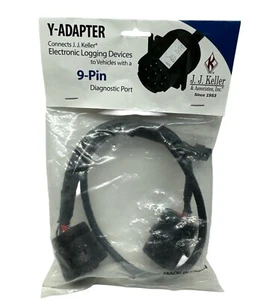 J.J. Keller 50101 ELD 9-Pin 250KB Y-Adapter Harness for JBus Classes 6-8 - Picture 1 of 4