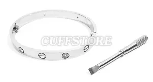 Disfraz BDSM Novedad Bloqueo Plata Cristal BDSM Fetiche Esclavitud Puño Pulsera - Imagen 1 de 5