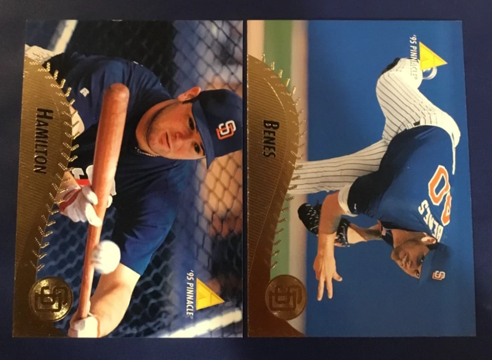1995 Pinnacle #328 #344 Joey Hamilton & Andy Benes Lot 2 San Diego Padres $$ - Image 1 of 1