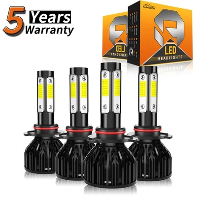 For Chevrolet K1500 K2500 K3500 1990-1999 LED Headlight Kit Bulbs High Low Beam - Image 1 of 4