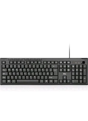 Rii RK907 USB Wired SILENT Keyboard Full Size Keyboard Compatible with Mac PC - Image 1 of 3