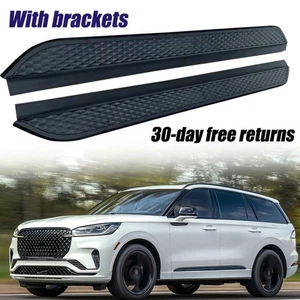 2Pcs Running Boards Nerf Bars Side Steps Fits for Lincoln Aviator U611 2020-2026 - Picture 1 of 8