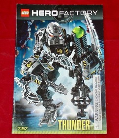 Lego 7157 THUNDER Hero Factory Villain Warrior - Complete with Manual + Weapons