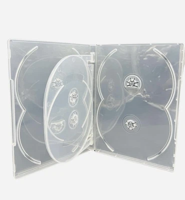 6 Way Clear 14mm DVD CD 6 Disc High Quality Mint New Replacement Case - Image 1 of 2