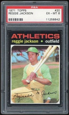 Reggie Jackson 1971 Topps #20 PSA 6 *8842 Foto 1 de 2
