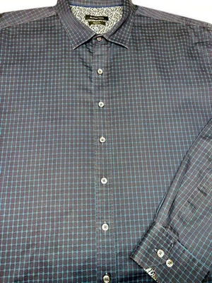 Bugatchi Mens Button Front Long Sleeve Cotton Plaid Shirt 3X 3XL XXXL - Image 1 of 4