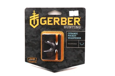 Afilador de bolsillo de cerámica Gerber de caza varillas finas y gruesas de por vida nuevo en paquete Foto 1 de 3