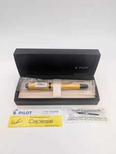 Pluma Estilográfica Pilot FL-5SR-YF Lucina Amarilla Punta Fina Escritura Papelería Rara - Imagen 1 de 5