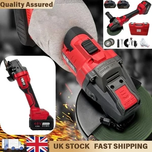 Mini Cordless Angle Grinder Polishing with Brush Cutter+2 Battery& Charger Tool - Picture 1 of 19