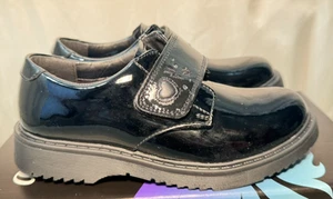 Startrite Girls Angry Angels Elevate Black Patent Leather School Shoe UK 13 M/32 - Picture 1 of 16